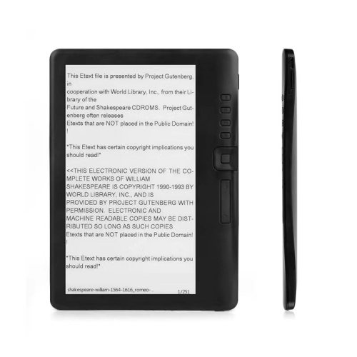 Prenosný 7inch TFT Multifunkcia farebnej obrazovky E-Reader