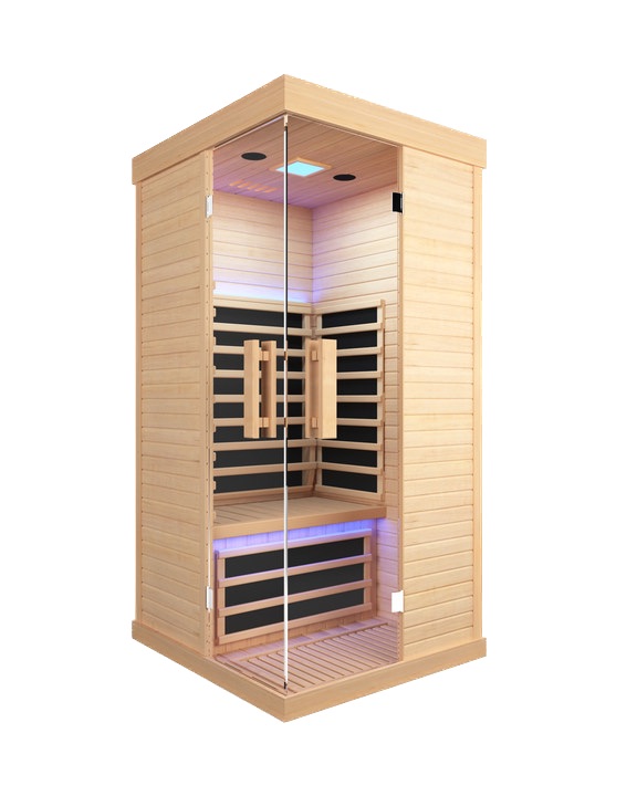 Sala de sauna infravermelha de solteiro interno