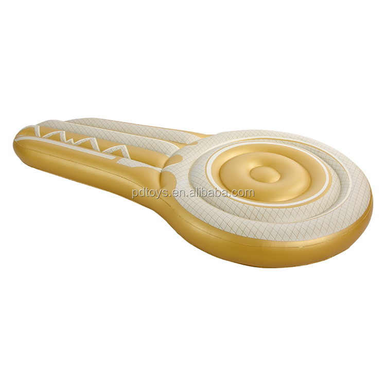 Inflatable golden key Floating Rafts Water Air Mattress