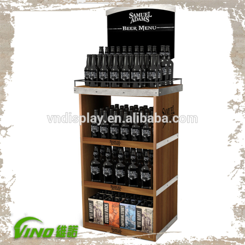 beer bottle display rack , beer supermarket display rack , beer bottle storage rack