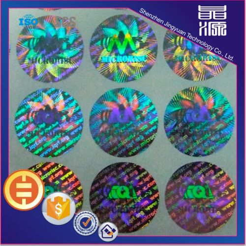 Anti-fake Rainbow Hologram Sticker Etikett