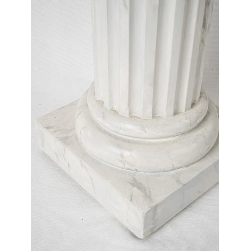 Classic Greek Marble Pedestal Column for Home Decor