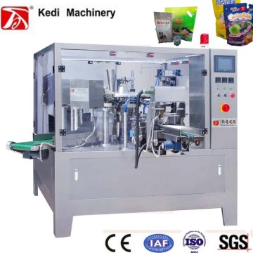 Rotary Packing Machine (opening pouch by pressure) for Liquid