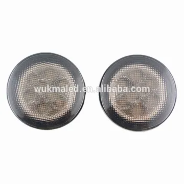 07-15 Jeep Wrangler USA Front Signal Lights Smoke led lights front turn signal lenses-Amber led signal light