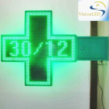 VisionLED Green Pharmacy Cross 80*80cm