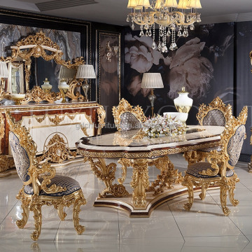 Fabriqué en Chine Table de salle à manger et de chaise de conception antique de luxe en Chine