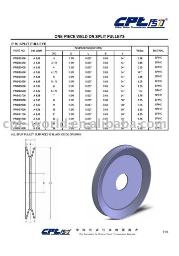 Split Pulley / Weld on Pulley / Auto Pulley