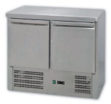 Deluxe worktop refrigerators Freezers air cooling Luxury European models two refrigerated table salad station