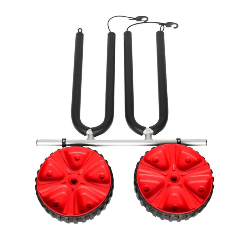 Aluminum double surfboard cart