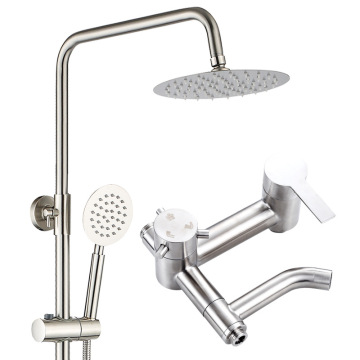 304 Stainless Steel Rain Shower: Three-Speed Pressurized Water-Saving Shower System