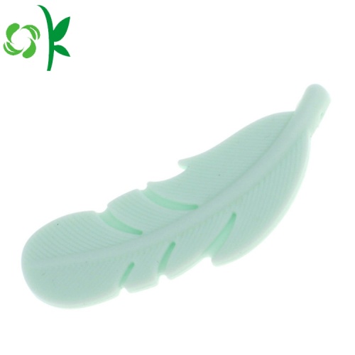 Silicone Chew Necklace Newest Silicone Leaf Teether Baby Toys Silicone Beads Manufactory