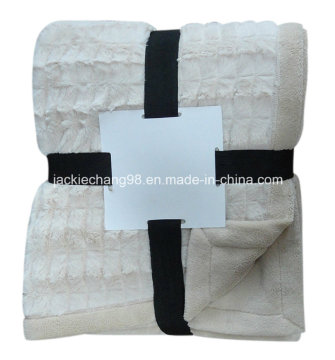 Brushed PV Fleece/Coral Fleece Revs Throw