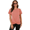 Womens O-neck short sleeve Tshirt