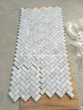White Marble Mosaic Tile for Wall Cladding
