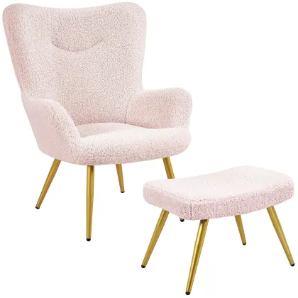 Ivory Downy Soft Backrest Barrel Chair