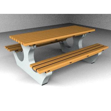 HDPE Plastic Table, Park Bench, Outdoor Furniture, HDPE Woodlike Chair