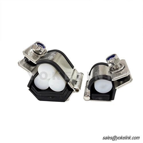 40-46mm kabelové elektrické fitinky Trojlístek Kabelové příchytky Nerezová ocel Certifikováno IEC 61914