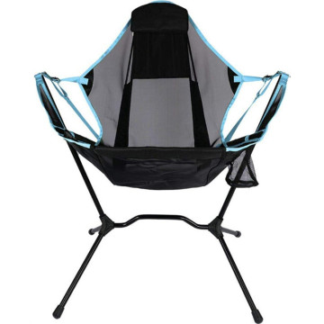 Multi-Color Aluminum Folding Rocking Chair for Outdoor Camping and Fishing