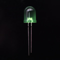 10mm Ultra-high Brightness Green LED Diffused 60 Degree