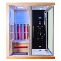 Sistema de sauna para casa de sauna seca de infravermelho distante em casa com massagem