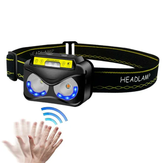 XPG LED HeadLamps: USB Rechargeable COB Sensor UV Headlight for Camping, Fishing, Hunting & Hiking