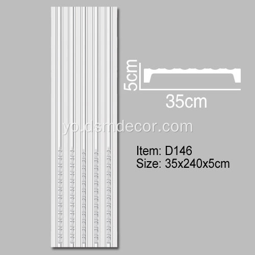 35cm Iwọn Fluted Pilaster Molding