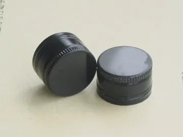 28X18 Aluminum black ROPP screwcaps