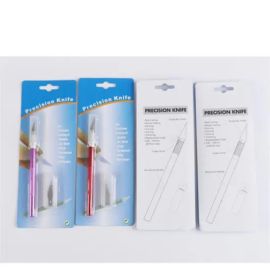 Hot Sale 6 Color Stainless Steel Craft Knife Kit for Cake Decoration and Crafting