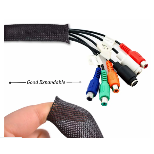 VW-1 PET Expandable Cable Braided Sleeving Mesh Tube