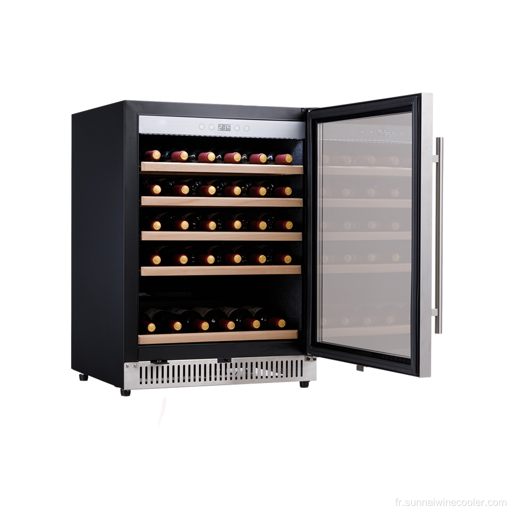 Chiller de cave à vin compresseur intégré pour la cuisine