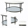 Round Stainless Steel Coffee Table With Double-desk