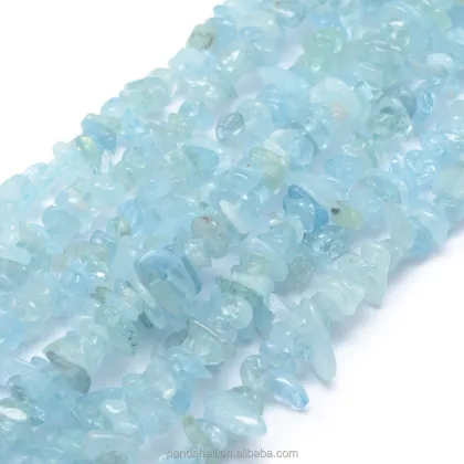 Pandahall 5-7mm Natural Aquamarine Bead Strands