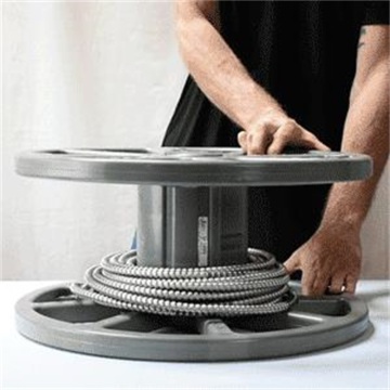 Durable Reusable Plastic Cable Reel with Capacity Indicators