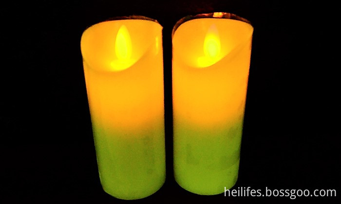 Yellow LED candle