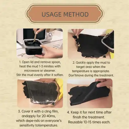 Natural Organic Oil Control Moisturizing Cleansing Body Care Chinese Mud Moxibustion