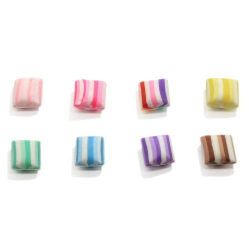 Kawaii imitacja cukierków polimerowa kolorowa glina przędzona cukier DIY ręcznie robione materiały rzemieślnicze akcesoria do scrapbookingu