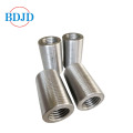 Parallel thread steel bar splicing coupler