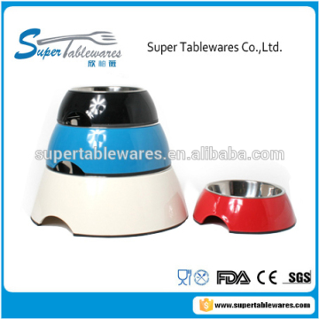 Color Melamine Plastic Pet Bowl for Dogs