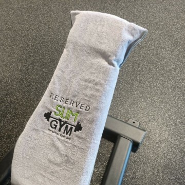 Serviette de sport en gros en coton avec fermeture éclair