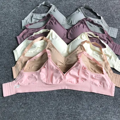 Seamless Nursing Sports Bra for Maternity and Breastfeeding