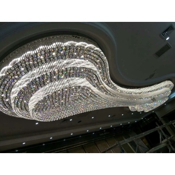 Modern custom large hotel luxury crystal chandelier