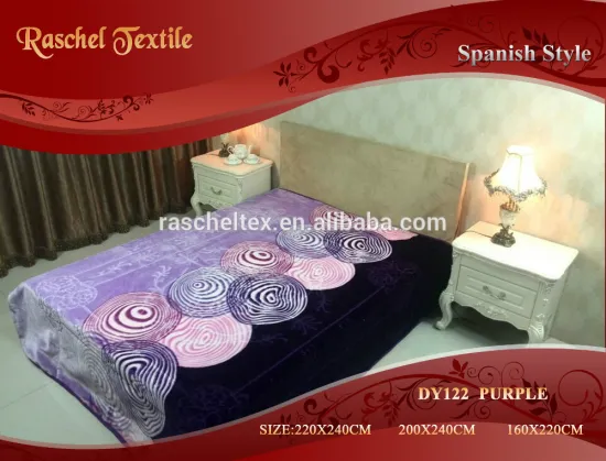 100% polyester super soft quality Spanish style 1ply embossed Mink Blanket