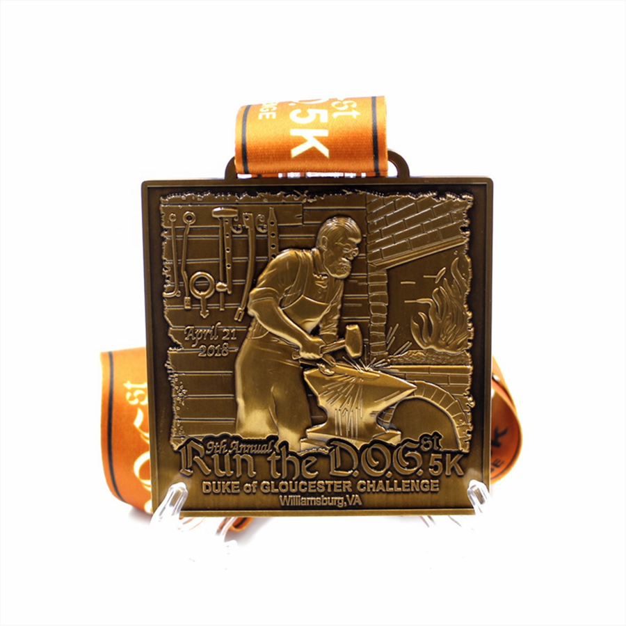 Custom Antique Gold Medal Png