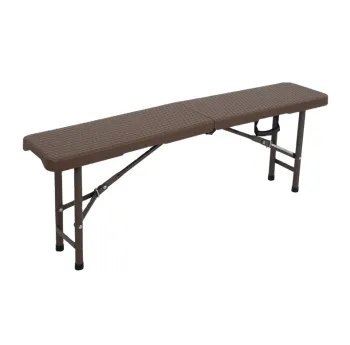 122cm Rattan Folding Bench: Versatile Seating Solution for Restaurants, Bars, Coffee Shops, Outdoor Activities, and More