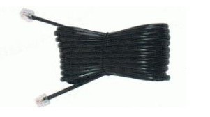 Flexible copper conductor flat rj9 telephone spiral cable, rj11 telephone cable