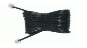 Flexible copper conductor flat rj9 telephone spiral cable, rj11 telephone cable