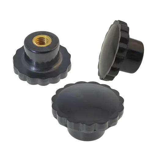 Stainless Steel & Plastic Knurled Screw Threaded Knobs - M6, M8, M10, Bakelite