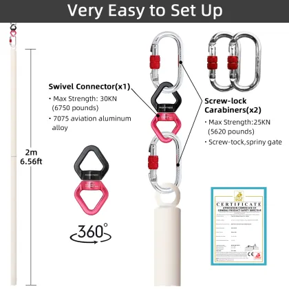 Prior Fitness 45mm Dancing Pole for Flying Pole Dance
