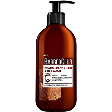 Wholesale Organic Natural Herbal Cleansing Men's Care Sets: Beard, Face, and Hair 3-in-1 Wash Shampoo Set