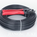 PVC recubierto con cuerda de alambre de color negro